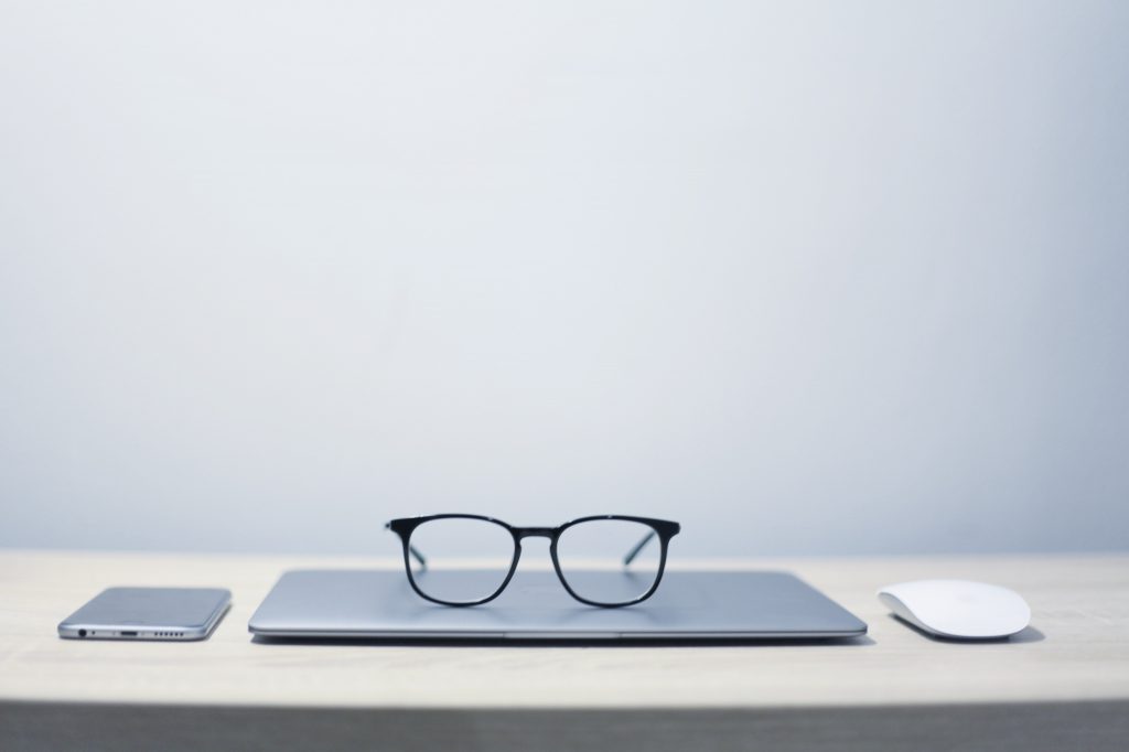 laptop and mobile on desk